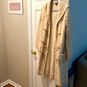 Ralph Lauren, Lauren Jeans Company cream hooded sweater